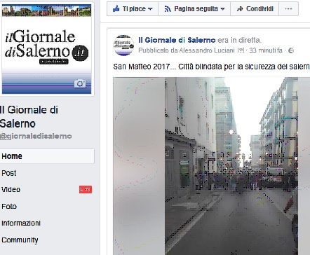 Città blindata per la sicurezza dei salernitani … LIVE