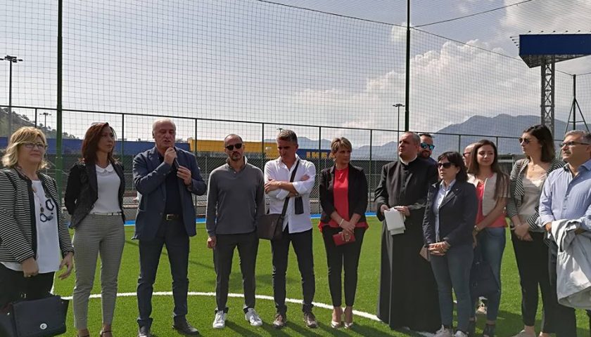 Baronissi, inaugurato il nuovo campo di calcio ad Orignano