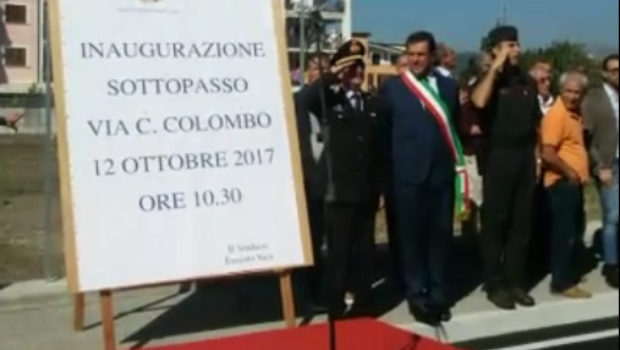 Pontecagnano, inaugurato il sottopasso di via Colombo