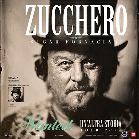 “WANTED – un’altra storia”, Zucchero torna live in Italia: l’8 marzo al Pala Sele di Eboli