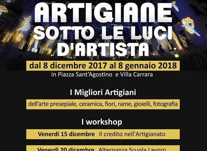 B.ART Botteghe Artigiane sotto le luci d’artista dal 8 dicembre 2017 al 8 gennaio 2018