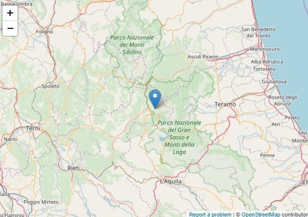 Crosta terrestre in Italia centrale vibra dal 24 agosto 2016