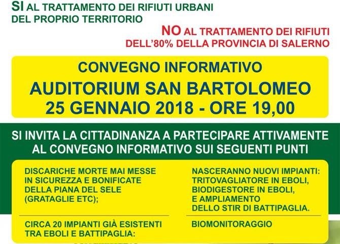 Convegno ad Eboli per la gestione intelligente dei rifiuti