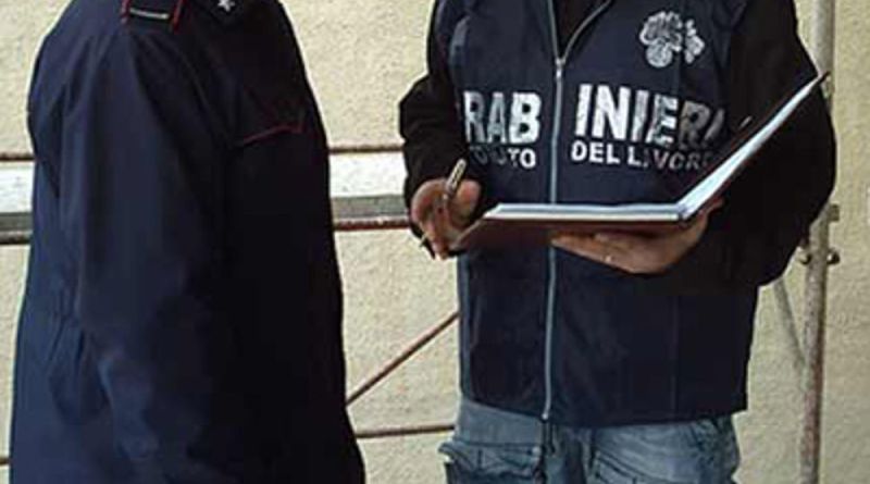 Lavoro in nero, blitz dei Carabinieri in un cantiere di Pagani