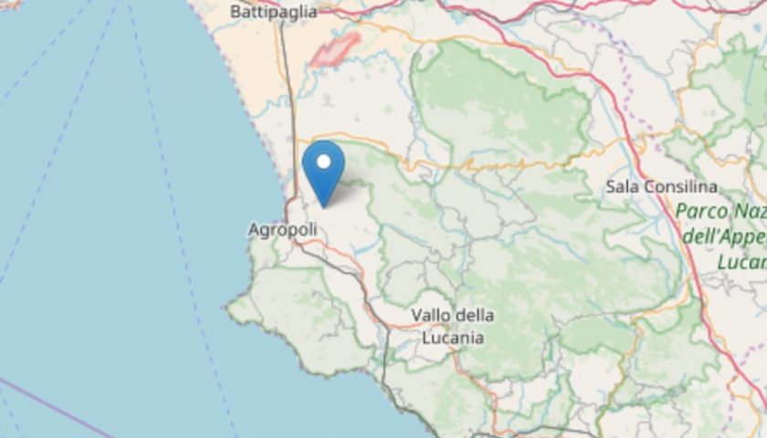 Terremoto ad Ogliastro Cilento, scossa a grande profondità
