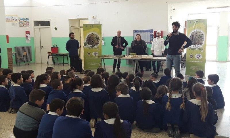 Sana alimentazione nelle scuole con il Carciofo di Paestum IGP