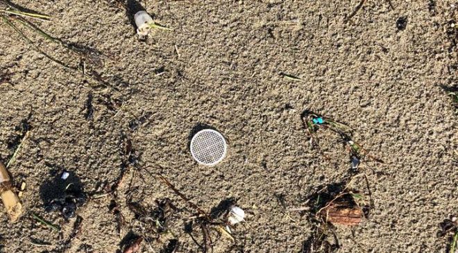 Dischetti di plastica sul litorale, risolto il mistero