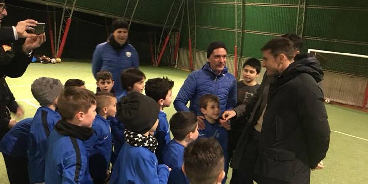 Visita a sorpresa di Javier Zanetti a Salerno, ospite della Scuola Calcio Fresi