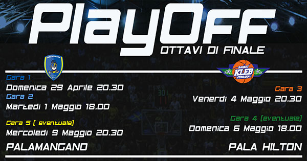 GIVOVA SCAFATI: ECCO LA FORMULA, LE DATE E GLI ORARI DEL PRIMO TURNO PLAY-OFF