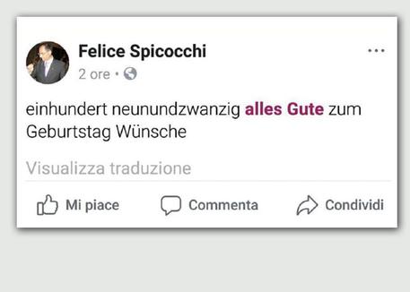 Prof fa gli auguri di compleanno a Hitler su Fb