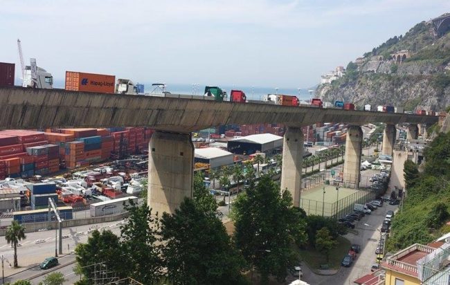 Salerno, chiude il viadotto Gatto per le prove di carico