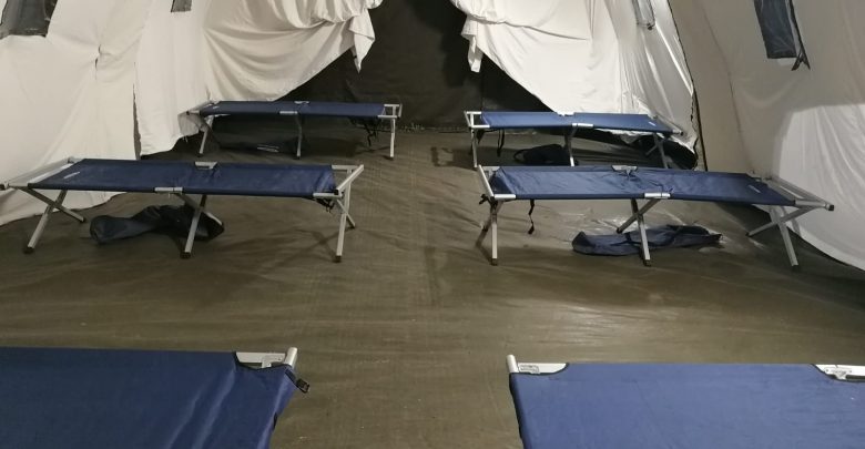 Al via l’esercitazione sulle mense di accoglienza in caso di sisma nel campo sportivo di Pertosa