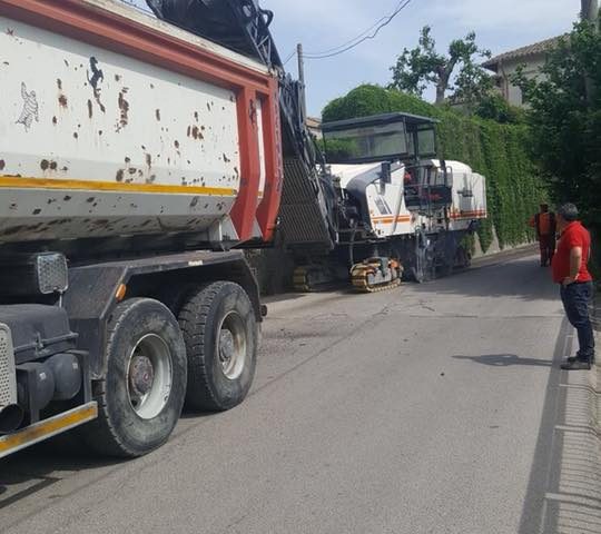Baronissi, iniziati i lavori di messa in sicurezza della strada provinciale di via Cirillo in Casal Barone