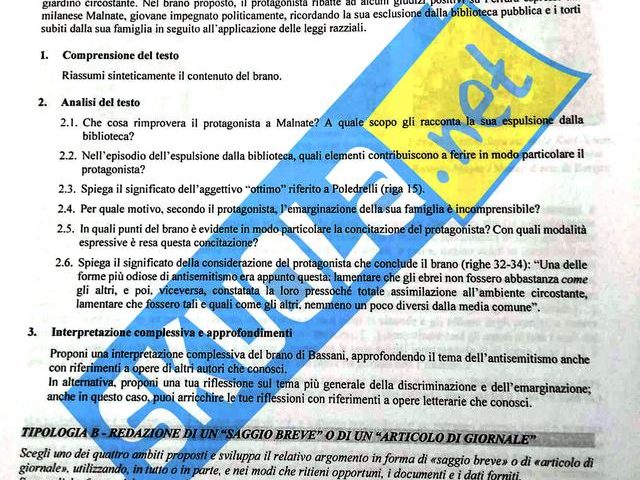 Maturità 2018, tutte le tracce