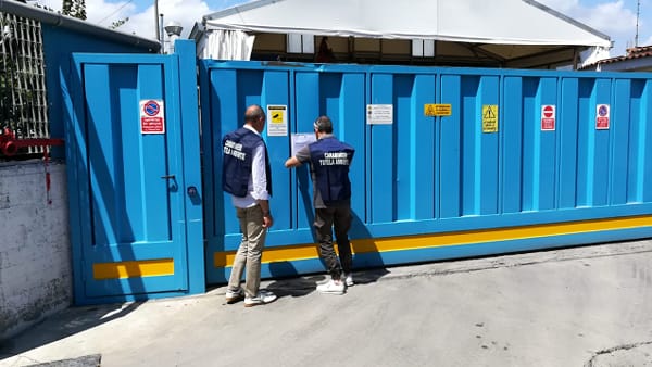 Nocera Inferiore: sequestrato impianto trattamento rifiuti