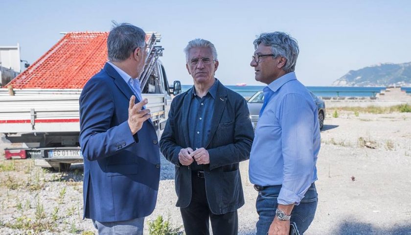 Salerno, iniziati i lavori di risistemazione del lungomare Marconi