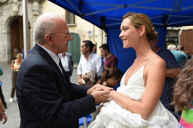 Capotondi, ciak a Salerno e relax a Vietri sul Mare