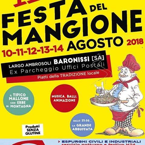 Baronissi, dal 10 al 14 agosto c’è la Festa del Mangione