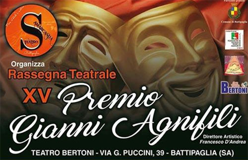 Battipaglia: al via la 15° edizione del premio teatrale ‘Gianni Agnifili’