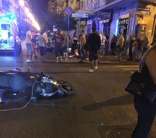 Scontro tra scooter a Pastena, due feriti