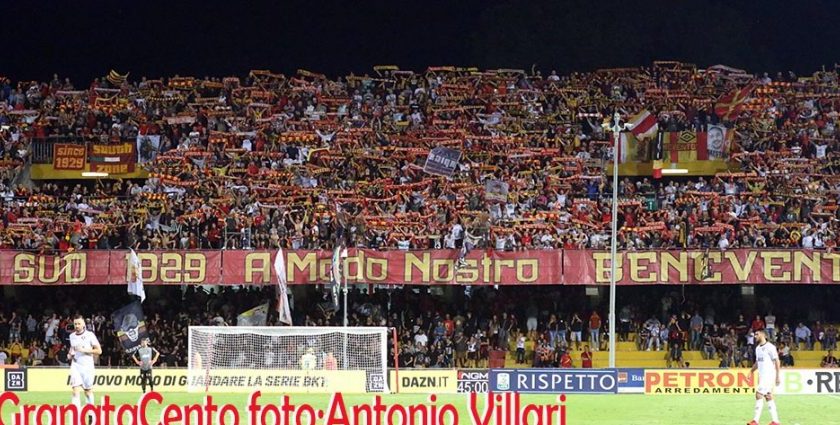 Serie B: Benevento sconfitto in casa, Palermo all’ultimo respiro