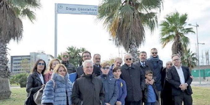 Salerno, una strada per Diego Cacciatore
