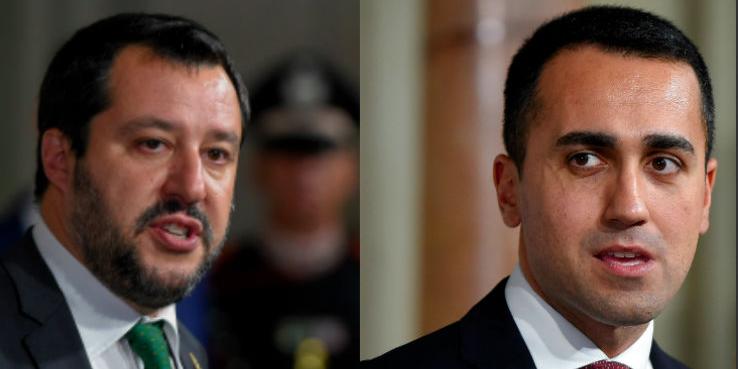 Salvini e Di Maio litigano sull’immondizia in Campania-