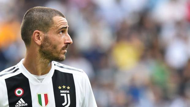 Juve, Bonucci fuori un mese. In dubbio l’andata con l’Atletico Madrid