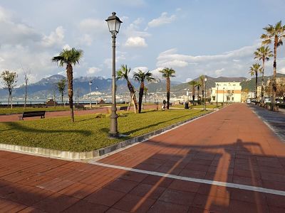 Salerno: completata la riqualificazione giardini su Lungomare Marconi