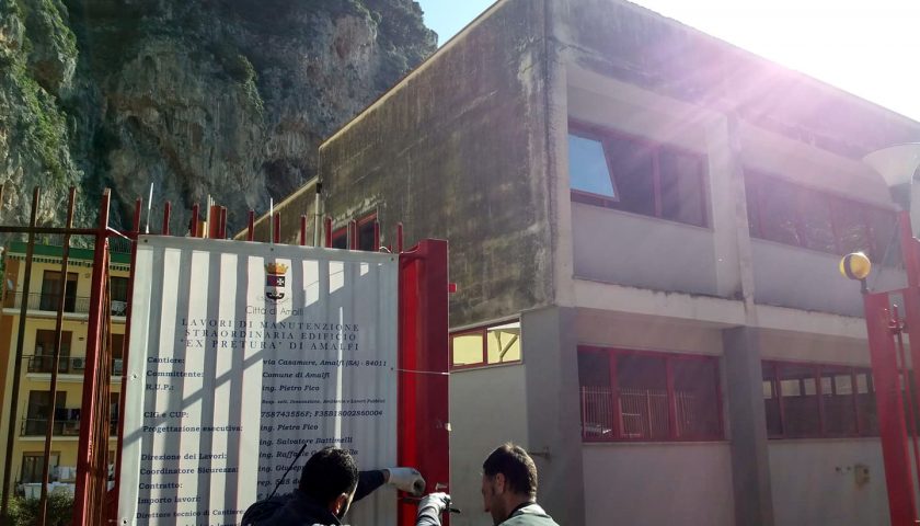 Amalfi, al via i lavori all’ex Pretura: nasce un centro di aggregazione sociale con micronido e un’area socio educativa per disabili