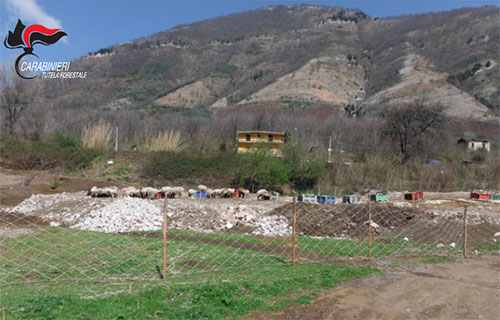 Bracigliano: scoperto smaltimento illecito di rifiuti su area comunale
