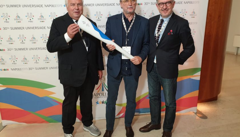 Universiade, presentata mascotte e fiaccola olimpica al convegno Ussi-Aips