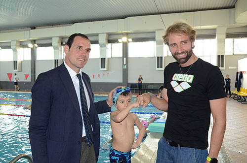 Salerno Solidale: Massimiliano Rosolino e Francesco Postiglione alle piscine “Arbostella”