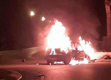 Eboli: ragazzo intrappolato nell’auto in fiamme salvato da guardia giurata