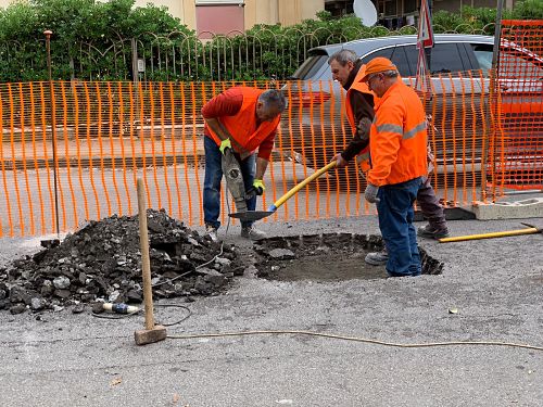 Salerno: lavori in corso sul Lungomare