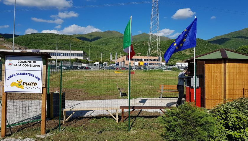 SALA CONSILINA, INAUGURATA L’AREA COMUNALE SGAMBATURA CANI “PLUTO PARK”