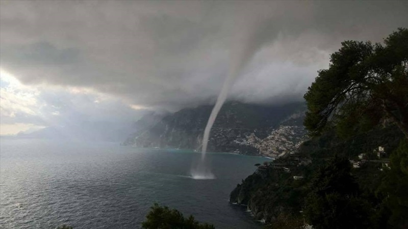 Tromba d’acqua in Costiera Amalfitana: subbuglio tra Ravello, Maiori e Raito