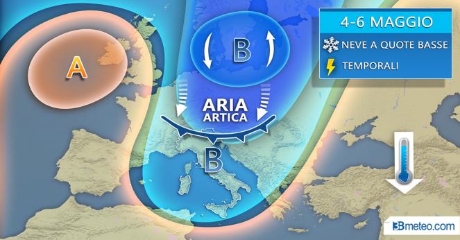 Meteo, colpo alla primavera nel weekend: temporali, neve fino a quote basse e brusco calo termico