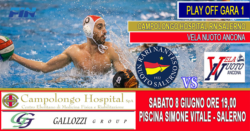 Al via i Play Off promozione, la Rari Nantes Salerno ospita la Vela Nuoto Ancona