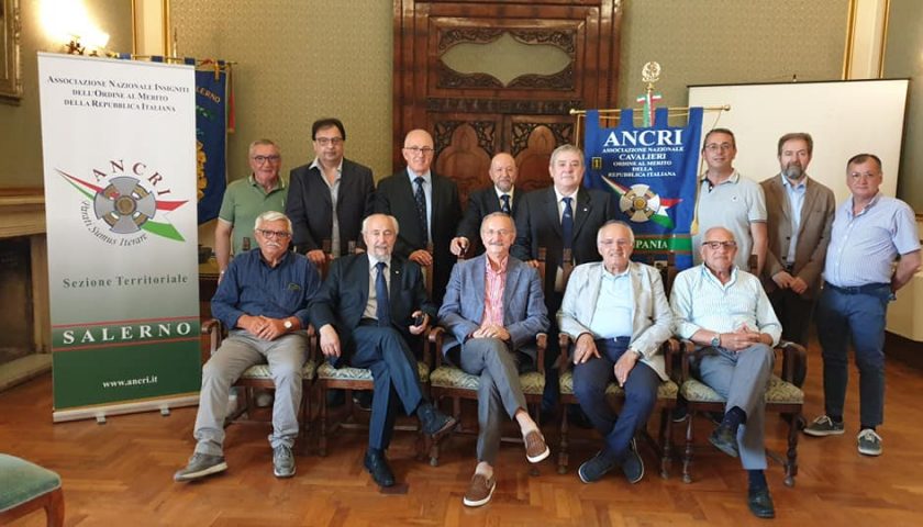 Costituita a Salerno la sezione dell’ANCRI, l’Associazione Nazionale Insigniti dell’Ordine al Merito della Repubblica Italiana