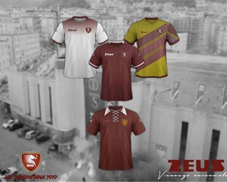 Salernitana, ci sono le bozze delle magliette per la stagione 2019/2020