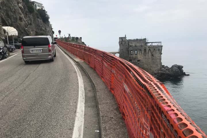 Maiori, emergenza sicurezza su SS163