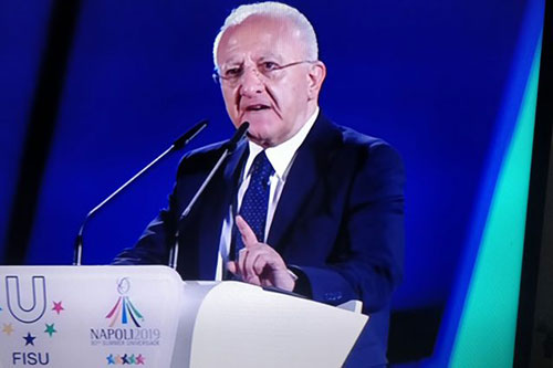 De Luca traccia bilancio su Universiadi: “Obiettivi raggiunti”