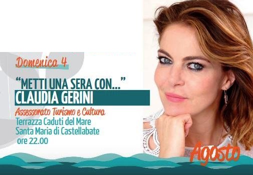 Castellabate, “Metti una sera con…Claudia Gerini”