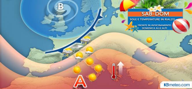 Meteo: nel weekend tempo soleggiato e caldo senza eccessi, ma da lunedì torna l’afa