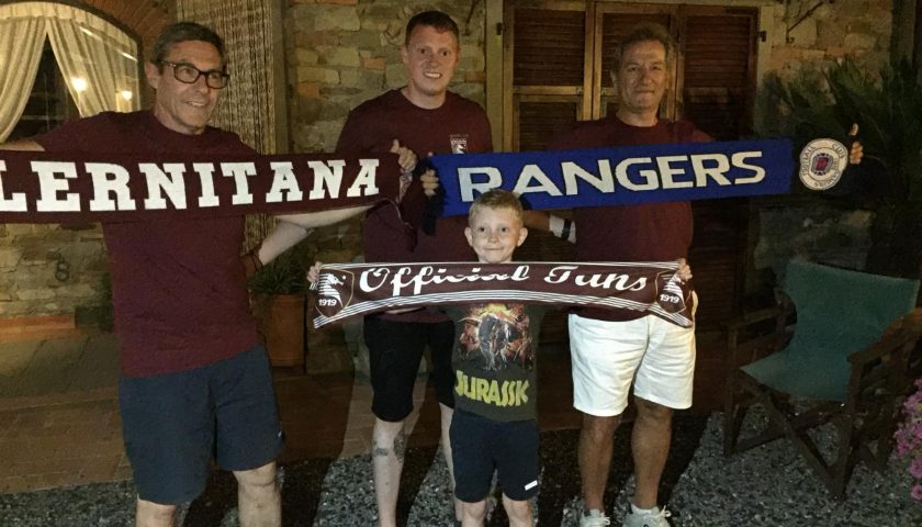 FOTO – “Quelli del Golfo dei Poeti”, una serata in compagnia dei tifosi dei Rangers Glasgow