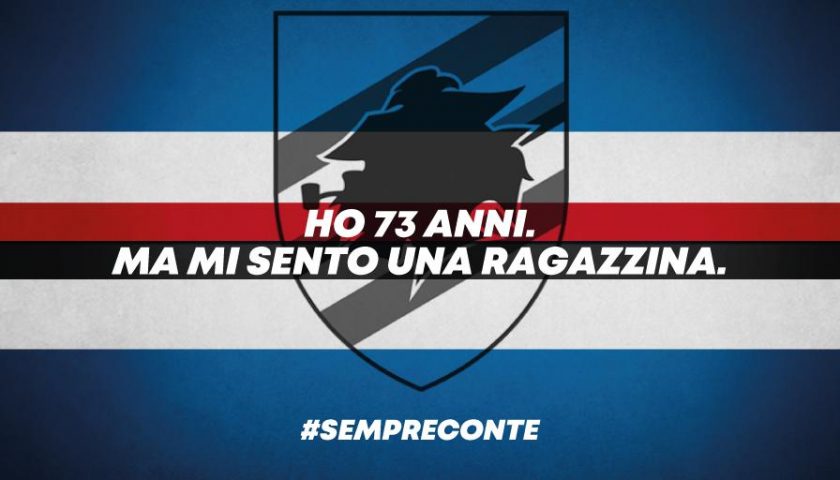 Tanti auguri Sampdoria: “Ho 73 anni, ma mi sento una ragazzina…”