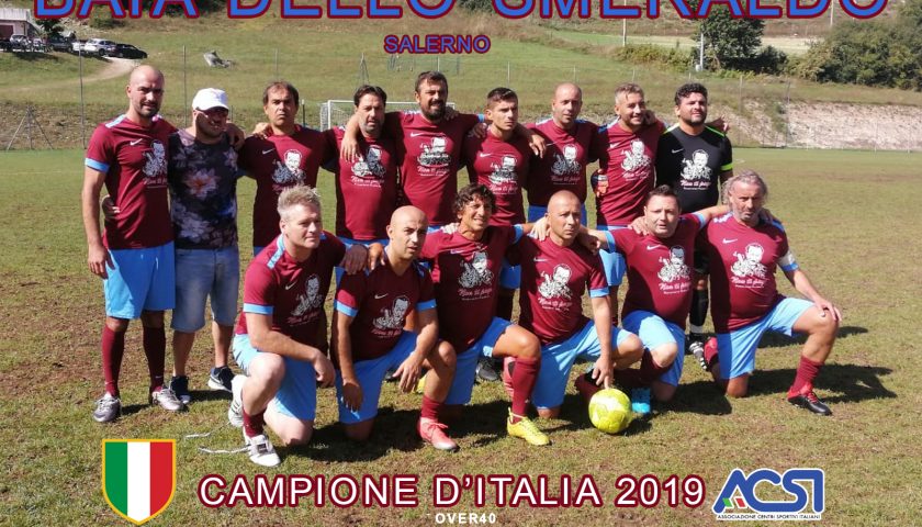 Calcio Acsi: i salernitani del Baia dello Smeraldo campioni d’Italia Over 40