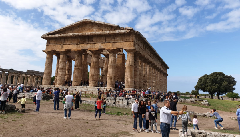 Prima domenica da record assoluto a Paestum