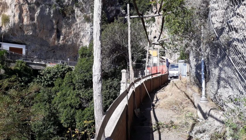 Amalfi, al via i lavori per riaprire la passeggiata panoramica Longfellow